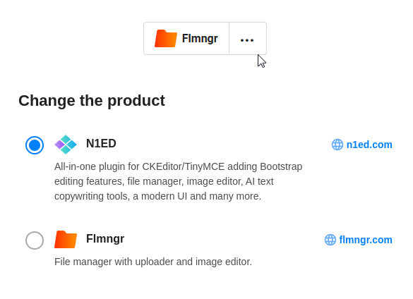 Screenshot of how to upgrade TinyMCE with a lot of useful plugins